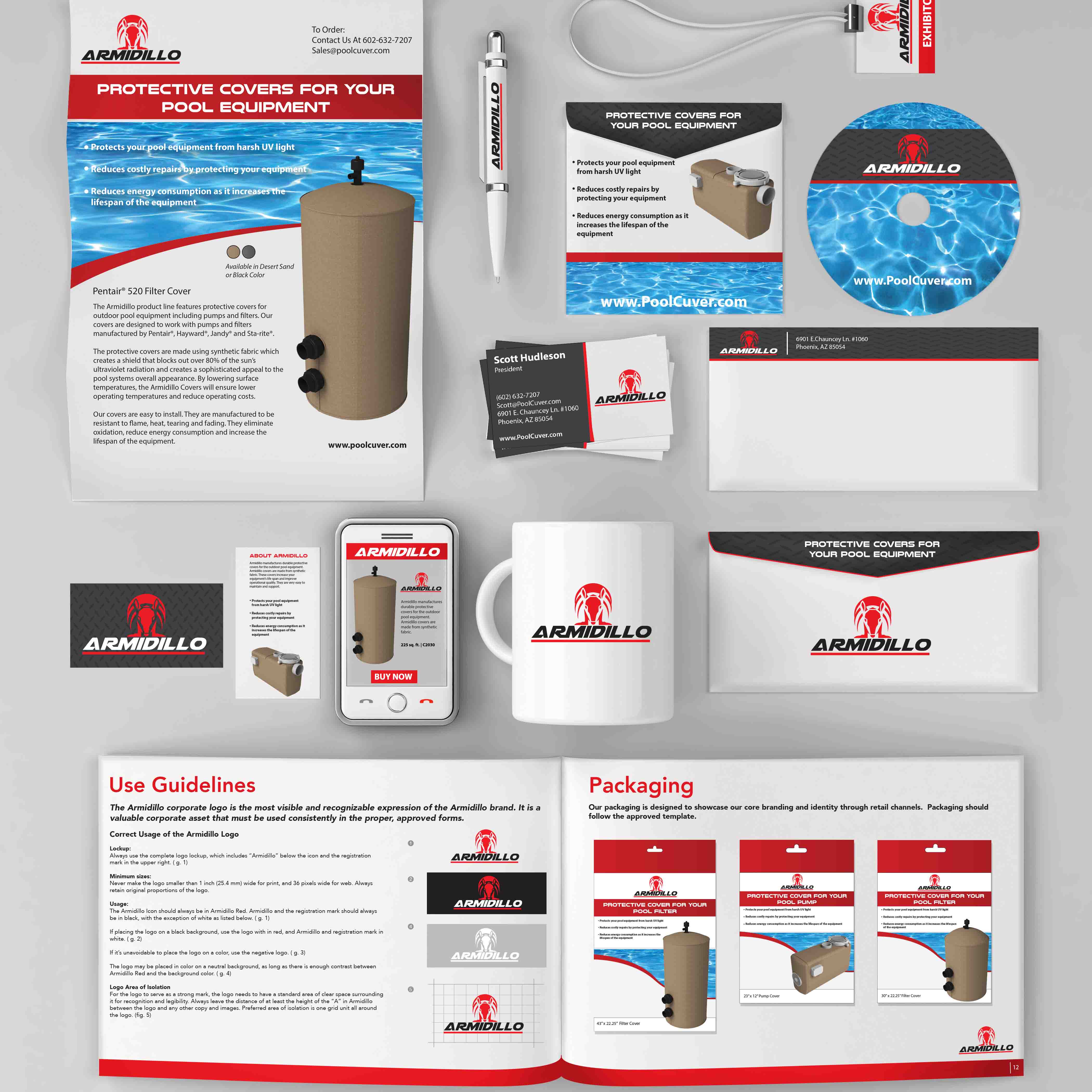 Brand identity created by avadium design for brochures, graphics, envelopes, catalogs and 3d renderings